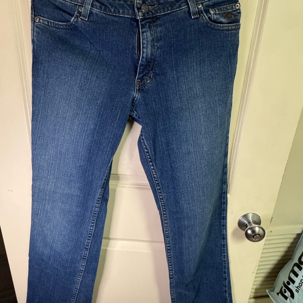 Harley-Davidson Women's Straight Leg Blue Jeans